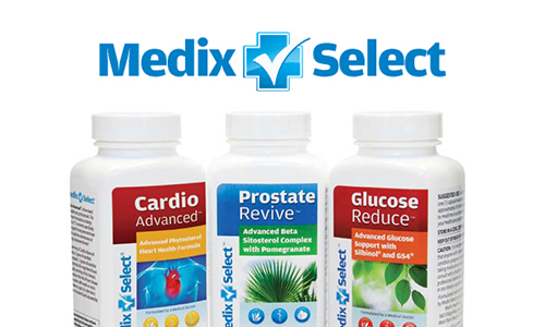 Medix Select supplement bottles