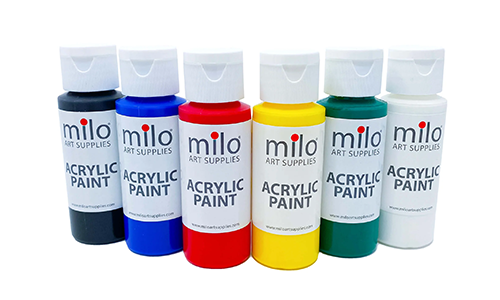 Milo acrylic paints