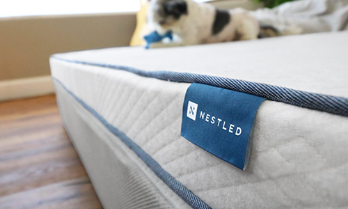 Nestled mattress tag